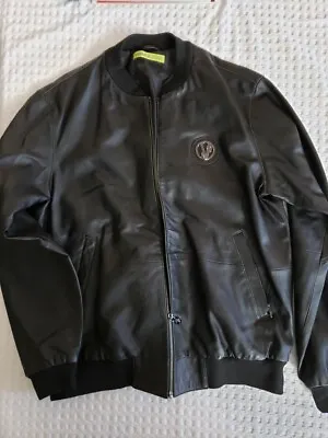 Versace Men's Leather Bomber Jacket - Large - New • $1396.99