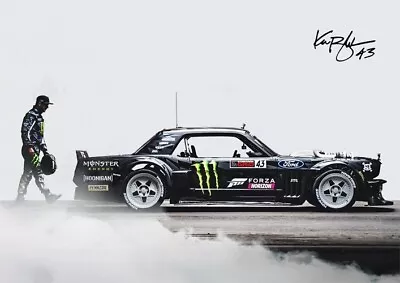 Ken Block True Rally Legend Canvas Print Wall Art Picture Size A3 • £5.95