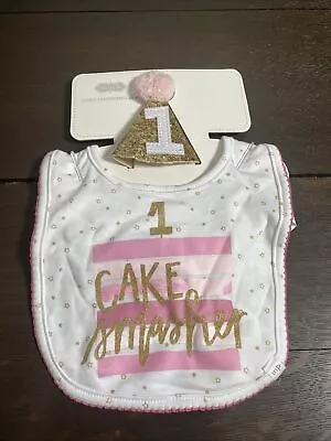 Nwt Mud Pie Girls First Birthday Bib • $12.45