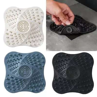 Hair Catcher Drain Hair Trap With Shower Drain Plastic Suction For Drain Lid • £4.75