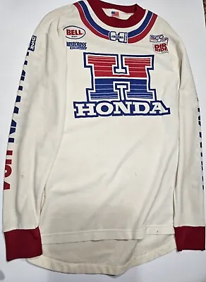Vintage  Honda Motocross Jersey Mx Hallman Racing.  • $42.50