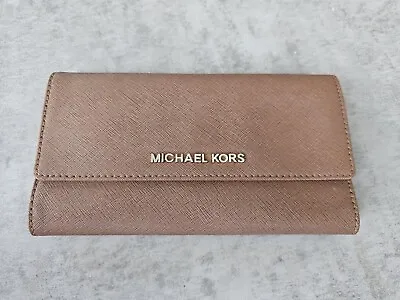 Michael Kors Trifold Wallet With Pen - Brown - Pre-owned  • $40