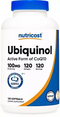 Nutricost Ubiquinol Softgels (120 Servings | 100 Mg Per Serving) • $40.50