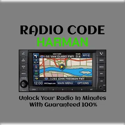 ANTI-THEFT HARMAN RADIO CODE SERIES MyGIG NTG4 RER B STEREO PINCODE SERVICE • $3.99