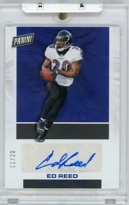 2023 PANINI FOOTBALL Autograph #11/20 Baltimore RAVENS Ed Reed • $59.99