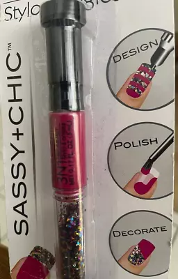 Sassy+Chic 3-in-1 Nail Art Pen Design Polish Decorate  Cherry Scent Uñas Mujer • $3.99