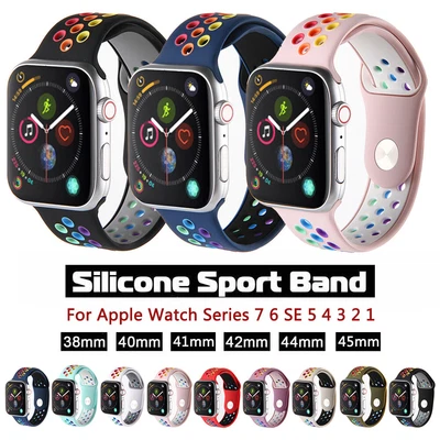 $10.44 • Buy Silicone Nike+ Sport Band Strap For Apple IWatch Ultra 2 Watch Series 9 8 7 6 SE