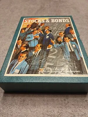 Vintage 1964 Stocks And Bonds Stock Market Investment Game Bookshelf Complete • $16.11