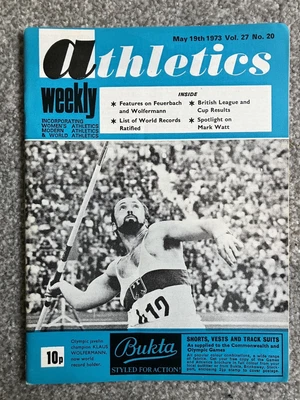£6.99 • Buy ATHLETICS WEEKLY - 19 May 1973 -  Wolfermann; John Hillier; Myra Nimmo