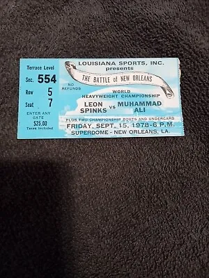 Muhammad Ali Vs Spinks Ticket • $300