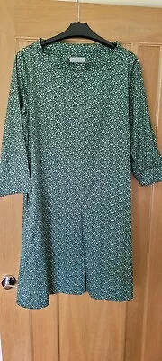 COS Green Dress EUR 38 8/10 Cotton With Pockets • £13.60