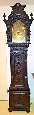 Large Rare Elliott Rj Horner Grandfather / Tall Case Clock C1890-1910 • $12500