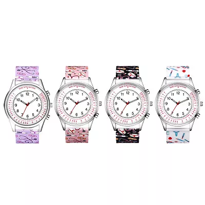 Pulse Calculation Dial Nurse Doctor Silicone Band Sport Watch Quartz Wrist Watch • $14.24