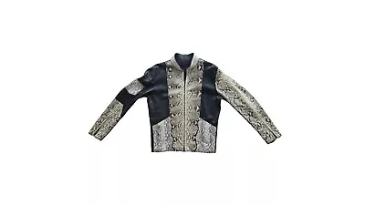 Men's Python Leather Jacket - One Of A Kind By Designer Anton Jones.  Mint! • $3150