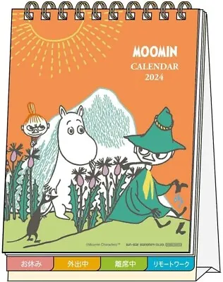 2024 DeskTop Calendar Moomin Sunstar Stationery S8520461 From Japan • $29.97