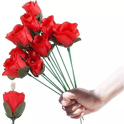 5pcs Torch To Rose Fire Magic Trick Flame Appearing Flower • £10.43