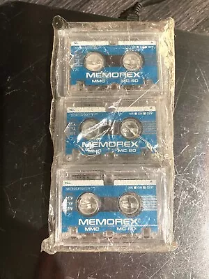 Memorex MC-60 Audio MMC Micro Cassette Microcassette Tapes New 3 Pack • $9.95