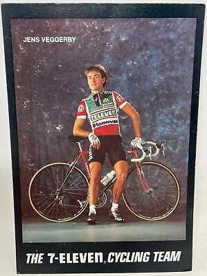 1990 7-Eleven Cycling Team Postcard Jens Veggerby  Post Card 7-11 Biking • $7.99