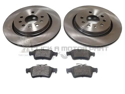 SAAB 9-3 93 1.9 TiD TTiD 2002-2012 REAR 2 VENTED BRAKE DISCS & PADS CHECK DISCS  • $82.10