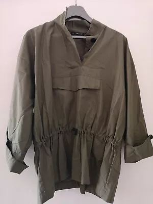 BNWT Zara Military Army Top Popover Jacket Coat M Medium Stunning Boho Festival  • $36.63