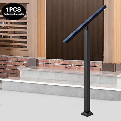 85cm Square Iron Stair Balusters Post Metal Balcony Fence Railing Spindles Black • $42