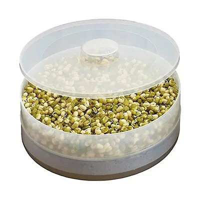 £4.99 • Buy Single TRAY SEED SPROUTER BEANS SEEDS GERMINATOR Organic Healthy Kitchen Sprouts