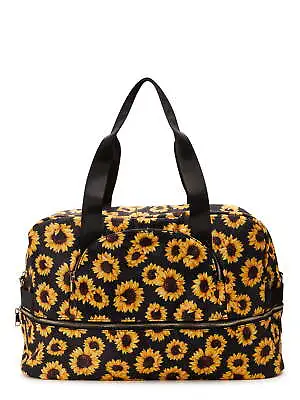 No Boundaries Women's Dome Weekender Duffel Bag Sunflower • $24