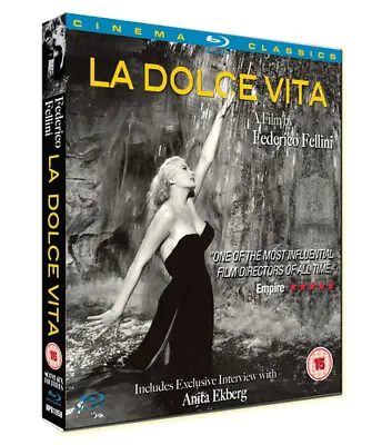 La Dolce Vita Blu-Ray (2014) Marcello Mastroianni Fellini (DIR) Cert 15 • £12.11