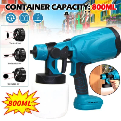 £28.99 • Buy Cordless Paint Sprayer Airless HVLP Electric Spray Gun Kit Handheld Wall Fence