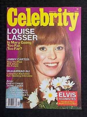 1977 Feb CELEBRITY Magazine FN+ 6.5 Mary Hartman / Louise Lasser / Elvis • $30.25