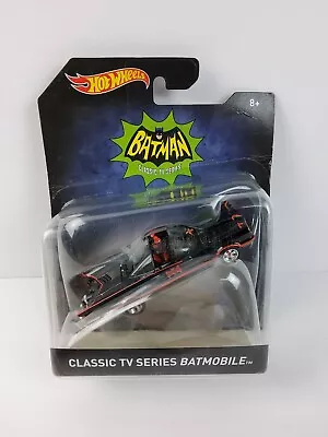 2015 Hot Wheels Batman Classic TV Series Batmobile Diecast Premium 1:50 Car NEW • $12.71