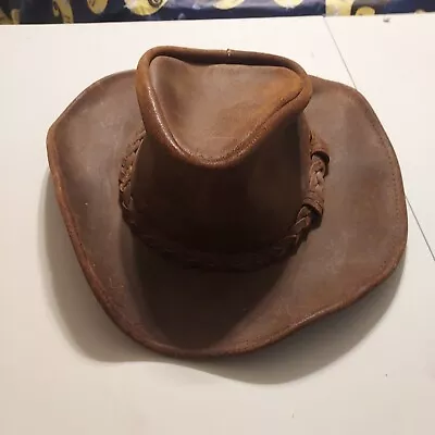 Minnetonka Genuine Leather The Outback Hat Men's Large • $50