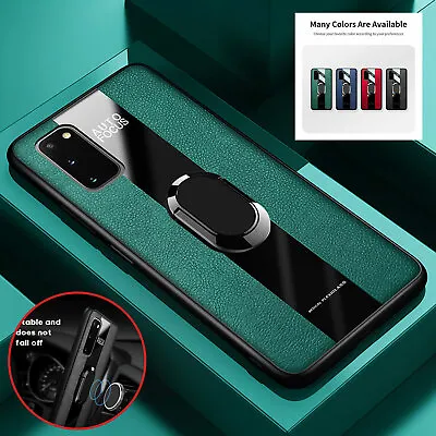 $10.21 • Buy For Samsung S22 S21 Note20 Ultra S20 S10 Plus Shockproof Leather Ring Stand Case