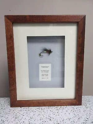 Vintage Framed Hand Tied Undertaker Atlantic Salmon Fishing Fly Watchpocket CA • $79.99