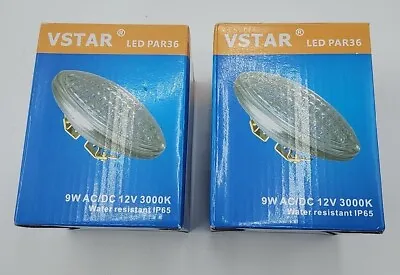 (2) Vstar LED PAR 36 50W Halogen Replacement Bulb 9W LED 850 LMS H20 Resistant  • $24.49