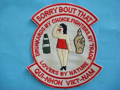 Vietnam War Patch Sorry Bout That Lovers By Nature Qui Nhon - Vietnam • $10.98