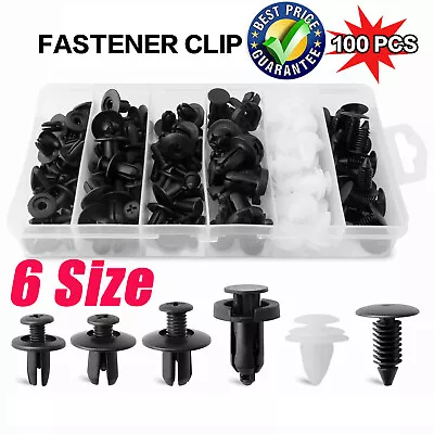 100x Car Body Bumper Rivet Retainer Trim Molding Push Pin Clip Assortments TOOL • $9