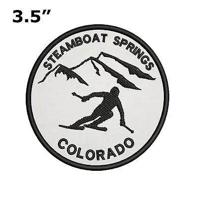 Steamboat Springs Colorado Extreme Skier 3.5  Embroidered Iron Or Sew-on Patch • $4.90