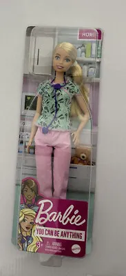 Barbie YOU CAN BE ANYTHING Nurse Career Doll W/ Stethoscope Scrubs • $20.38