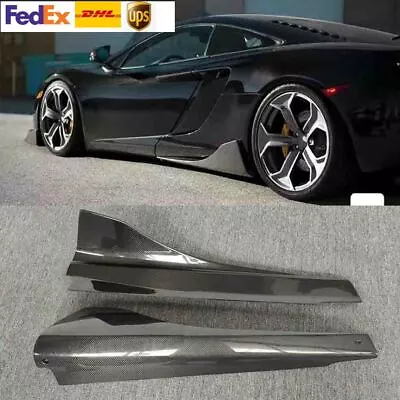 Side Skirts Extention Body Kit For Mclaren Mp4 650s Carbon Fiber DMC Style • $679