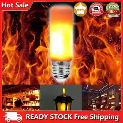 E27 78 SMD 2835 LED Flame Bulb 3W Emulation Fire Effect Lamp Flicker Light • £4.64