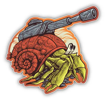 Hermit Crab War Machine Vinyl Sticker Decal • $2.75