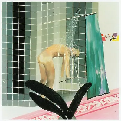 Man In A Shower Beverley Hills David Hockney Print In 10 X 12 Mount SUPERB • £18.95