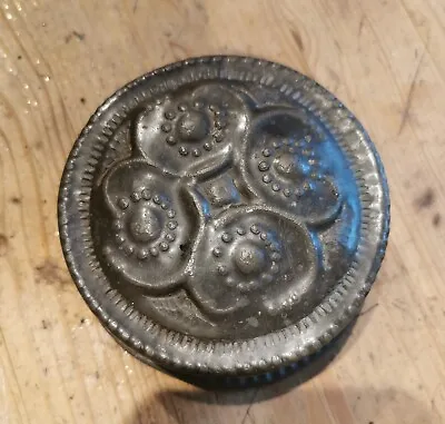 £5 • Buy Antique Arts And Crafts Period Pewter Trinket Box