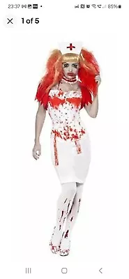 Blood Drip Nurse Sexy Halloween Horror Fancy Dress Sizes 8/10 & 16/18 • £12.99