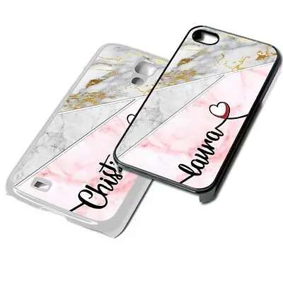 PERSONALISED Marble Name Phone Cover For IPod IPhone Samsung ANY Name All Phones • $12.62