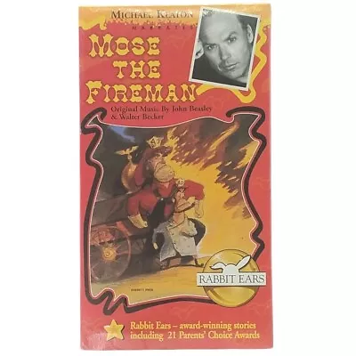 Mose The Fireman VHS 1997 Rabbit Ears Narrated By Michael Keaton New  • $19.99