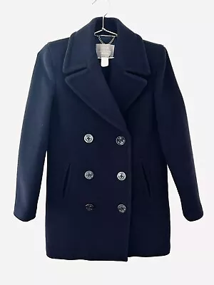 J. Crew Stadium-Cloth Captain Coat Color Navy Size 2 • $38