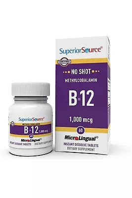 Superior Source No Shot Vitamin B12 Methylcobalamin Quick Dissolve • $17.50