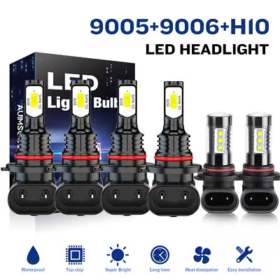 6x White LED Headlight Bulbs High Low Beam Combo Kit For Lexus LS430 2001-2006 • $39.99